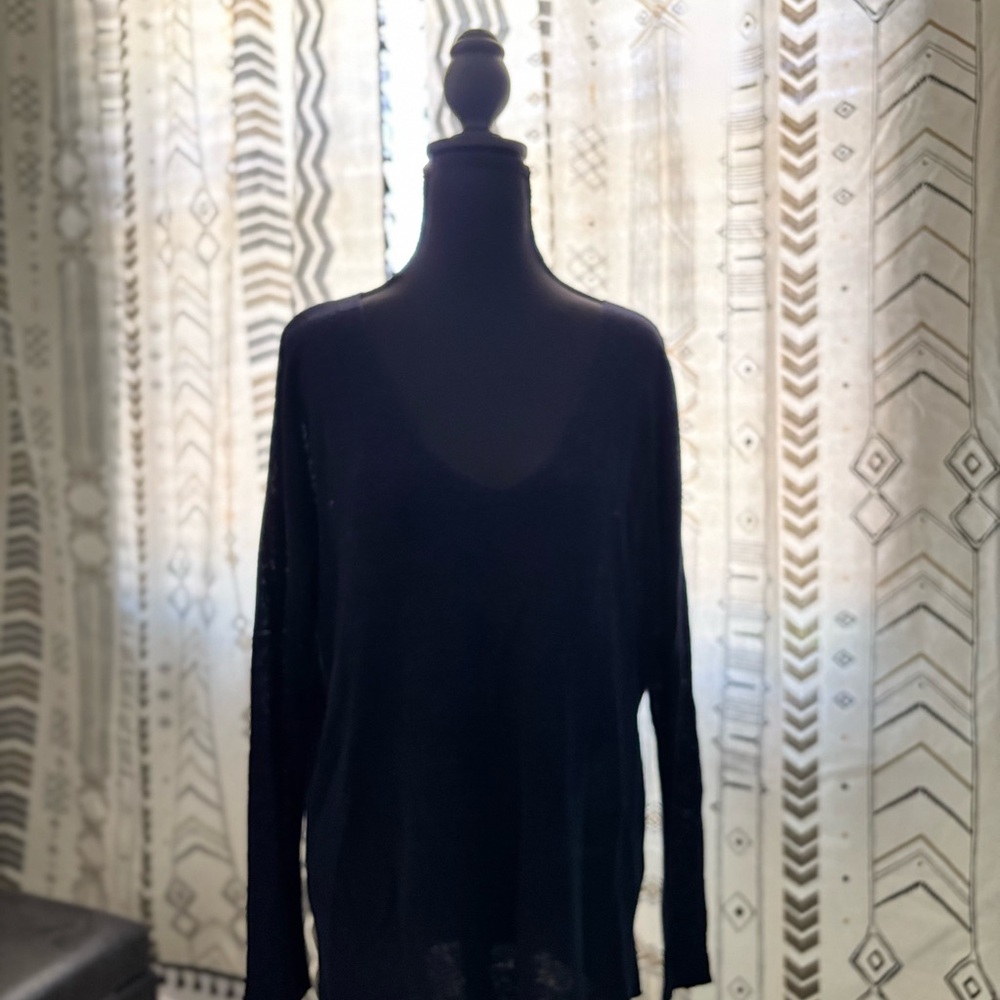 Ann Taylor Black V-Neck Sweater